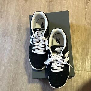 New Balance Kids Black and White Sneakers